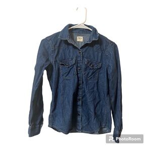 Gap Denim Button Front 100% Cotton Shirt